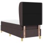 Letto a Box Spring con Materasso vidaXL Marrone Scuro 80x200 cm Tessuto Letto a Box Spring con Materasso vidaXL Marrone Scuro 80x200 cm Tessuto