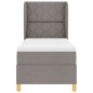 vidaXL Letto Box Spring con Materasso Tortora 80x200 cm Tessuto vidaXL Letto Box Spring con Materasso Tortora 80x200 cm Tessuto