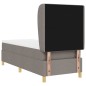 vidaXL Letto Box Spring con Materasso Tortora 80x200 cm Tessuto vidaXL Letto Box Spring con Materasso Tortora 80x200 cm Tessuto