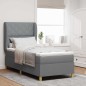 letto Box Spring vidaXL con materasso - Grigio chiaro - 90x200 cm in tessuto letto Box Spring vidaXL con materasso - Grigio chiaro - 90x200 cm in tessuto