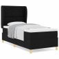 vidaXL Letto Box Spring con Materasso Nero 90x200 cm Tessuto