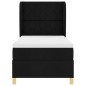 vidaXL Letto Box Spring con Materasso Nero 90x200 cm Tessuto