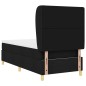 vidaXL Letto Box Spring con Materasso Nero 90x200 cm Tessuto