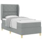 letto a molle dividaXL con materasso grigio chiaro 100x200 cm in tessuto letto a molle dividaXL con materasso grigio chiaro 100x200 cm in tessuto