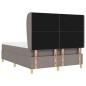 Letto a Molla Box con Materasso Tortora 140x190 cm Tessuto Letto a Molla Box con Materasso Tortora 140x190 cm Tessuto