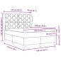 Letto a Molla Box con Materasso Tortora 140x190 cm Tessuto Letto a Molla Box con Materasso Tortora 140x190 cm Tessuto