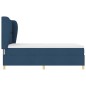 Letto a Molle con Materasso vidaXL Blu 140x190 cm Tessuto