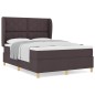 Letto Box Spring con Materasso vidaXL Marrone Scuro 140x200 cm Tessuto Letto Box Spring con Materasso vidaXL Marrone Scuro 140x200 cm Tessuto