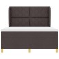 Letto Box Spring con Materasso vidaXL Marrone Scuro 140x200 cm Tessuto Letto Box Spring con Materasso vidaXL Marrone Scuro 140x200 cm Tessuto