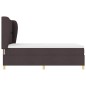 Letto Box Spring con Materasso vidaXL Marrone Scuro 140x200 cm Tessuto Letto Box Spring con Materasso vidaXL Marrone Scuro 140x200 cm Tessuto