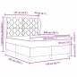 vidaXL Letto con contenitore e materasso - Blu - 140x200 cm - Tessuto
