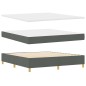 vidaXL Letto con Materasso - Grigio Scuro, 180x200 cm, Tessuto vidaXL Letto con Materasso - Grigio Scuro, 180x200 cm, Tessuto