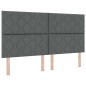 vidaXL Letto con Materasso - Grigio Scuro, 180x200 cm, Tessuto vidaXL Letto con Materasso - Grigio Scuro, 180x200 cm, Tessuto