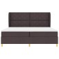 vidaXL Letto Box Spring con Materasso Marrone Scuro 200x200 cm Tessuto vidaXL Letto Box Spring con Materasso Marrone Scuro 200x200 cm Tessuto