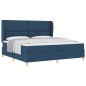 Letto a Box Spring vidaXL con Materasso - Blu, 200x200 cm, Tessuto Letto a Box Spring vidaXL con Materasso - Blu, 200x200 cm, Tessuto