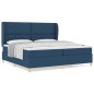Letto a Box Spring vidaXL con Materasso - Blu, 200x200 cm, Tessuto Letto a Box Spring vidaXL con Materasso - Blu, 200x200 cm, Tessuto