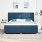 Letto a Box Spring vidaXL con Materasso - Blu, 200x200 cm, Tessuto Letto a Box Spring vidaXL con Materasso - Blu, 200x200 cm, Tessuto