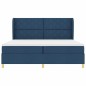 Letto a Box Spring vidaXL con Materasso - Blu, 200x200 cm, Tessuto Letto a Box Spring vidaXL con Materasso - Blu, 200x200 cm, Tessuto