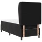 vidaXL Letto con molle e materasso nero, 80x200 cm in velluto