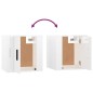 Set di Mobili Porta TV 2 pz Bianco Lucido in Legno Multistrato Set di Mobili Porta TV 2 pz Bianco Lucido in Legno Multistrato
