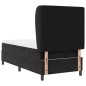 vidaXL Letto con Molle e Materasso Nero 100x200 cm in Velluto
