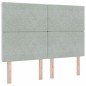 vidaXL Letto a molle con materasso grigio chiaro 140x190 cm in velluto vidaXL Letto a molle con materasso grigio chiaro 140x190 cm in velluto