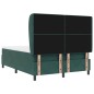vidaXL Letto con molle e materasso verde scuro 140x200 cm in velluto vidaXL Letto con molle e materasso verde scuro 140x200 cm in velluto