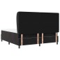 vidaXL Letto con molle e materasso nero 180x200 cm in velluto
