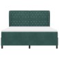 vidaXL Letto a molle con materasso Verde scuro, 180x200 cm in velluto vidaXL Letto a molle con materasso Verde scuro, 180x200 cm in velluto