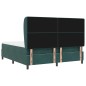 vidaXL Letto a molle con materasso Verde scuro, 180x200 cm in velluto vidaXL Letto a molle con materasso Verde scuro, 180x200 cm in velluto