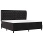 vidaXL Letto Box Spring 200x200 cm in velluto nero