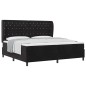 vidaXL Letto Box Spring 200x200 cm in velluto nero