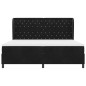 vidaXL Letto Box Spring 200x200 cm in velluto nero