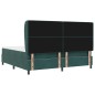 vidaXL Letto con molle e materasso verde scuro 200x200 cm in velluto. vidaXL Letto con molle e materasso verde scuro 200x200 cm in velluto.