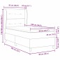 vidaXL Letto con molle e materasso rosa 90x190 cm in velluto vidaXL Letto con molle e materasso rosa 90x190 cm in velluto