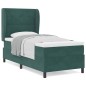 vidaXL Letto con Molle e Materasso Verde Scuro 90x200 cm in velluto