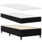 vidaXL Letto con molle e materasso nero 100x200 cm in velluto vidaXL Letto con molle e materasso nero 100x200 cm in velluto