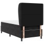 vidaXL Letto con molle e materasso nero 100x200 cm in velluto vidaXL Letto con molle e materasso nero 100x200 cm in velluto