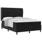 vidaXL Letto con Molle e Materasso Nero 140x190 cm in Velluto