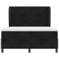 vidaXL Letto con Molle e Materasso Nero 140x190 cm in Velluto