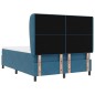 vidaXL Letto a Molle con Materasso Blu Scuro 140x190 cm in Velluto vidaXL Letto a Molle con Materasso Blu Scuro 140x190 cm in Velluto