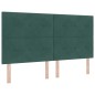 vidaXL Letto con Molle e Materasso Verde Scuro 180 x 200 cm in Velluto vidaXL Letto con Molle e Materasso Verde Scuro 180 x 200 cm in Velluto