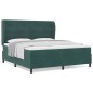 vidaXL Letto con Molle e Materasso Verde Scuro 180 x 200 cm in Velluto vidaXL Letto con Molle e Materasso Verde Scuro 180 x 200 cm in Velluto