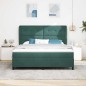 vidaXL Letto con Molle e Materasso Verde Scuro 180 x 200 cm in Velluto vidaXL Letto con Molle e Materasso Verde Scuro 180 x 200 cm in Velluto