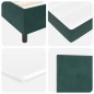 vidaXL Letto con Molle e Materasso Verde Scuro 180 x 200 cm in Velluto vidaXL Letto con Molle e Materasso Verde Scuro 180 x 200 cm in Velluto