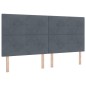 vidaXL Letto con Molle e Materasso Grigio Scuro 200x200 cm in Velluto vidaXL Letto con Molle e Materasso Grigio Scuro 200x200 cm in Velluto