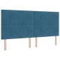 vidaXL Letto con Molle e Materasso Blu Scuro 200x200 cm in Velluto. vidaXL Letto con Molle e Materasso Blu Scuro 200x200 cm in Velluto.
