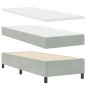 vidaXL Letto con Molle e Materasso Grigio Chiaro 80x200 cm in Velluto vidaXL Letto con Molle e Materasso Grigio Chiaro 80x200 cm in Velluto