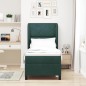 vidaXL Letto a Molle con Materasso Verde Scuro 80x200 cm in Velluto