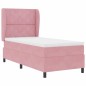 vidaXL Letto con Molle e Materasso Rosa, 90x190 cm, Velluto vidaXL Letto con Molle e Materasso Rosa, 90x190 cm, Velluto